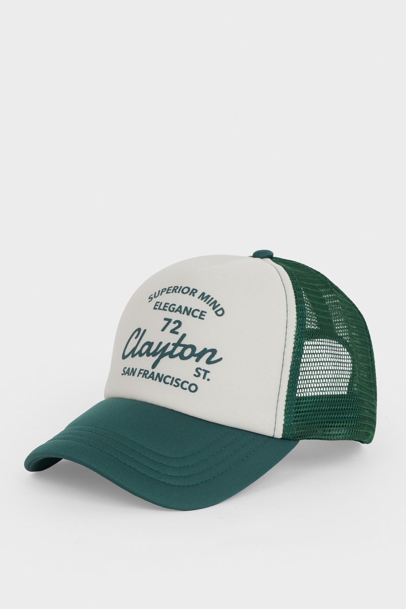 DeFacto Green Man Man Printed Baseball Basketball Cap Casual - Image 1